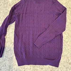 Club Room Men's Purple Crewneck Sweater